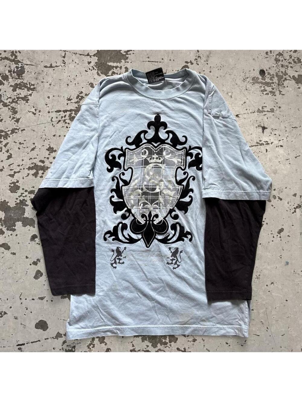 Crazy fire skater vintage Y2K Southpole long sleeve shirt